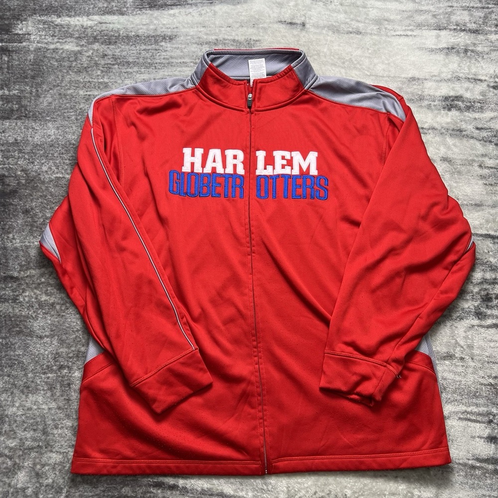 Vintage Harlem Globetrotters Track Jacket Mens XL Russell Athletic Full Zip